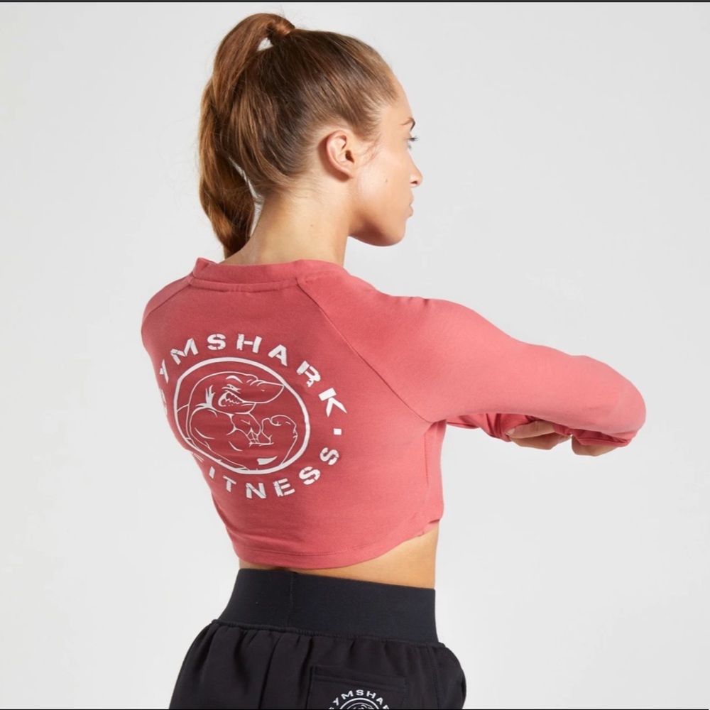 Gymshark Legacy Fitness Long Sleeve Crop Top - S